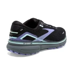 BROOKS Women's Ghost 15 Running Shoe- Black/Jacaranda/Salt- Regular (B) -PeakStride Sports Sales 120380 011 H Ghost 15