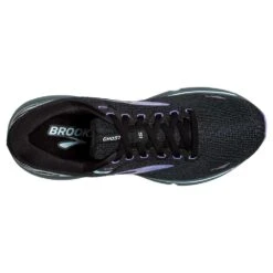BROOKS Women's Ghost 15 Running Shoe- Black/Jacaranda/Salt- Regular (B) -PeakStride Sports Sales 120380 011 O Ghost 15