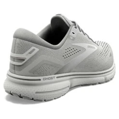 BROOKS Women's Ghost 15 Running Shoe - Oyster/Alloy/White - Regular (B) -PeakStride Sports Sales 120380 112 H Ghost 15