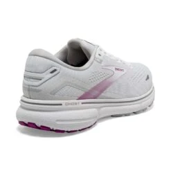 BROOKS Women's Ghost 15 - White/Oyster/Viola 9 BROOKS Women's Ghost 15 - White/Oyster/Viola -PeakStride Sports Sales 120380 195 H Ghost 15