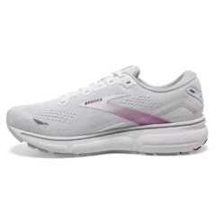 BROOKS Women's Ghost 15 - White/Oyster/Viola 8 BROOKS Women's Ghost 15 - White/Oyster/Viola -PeakStride Sports Sales 120380 195 M Ghost 15