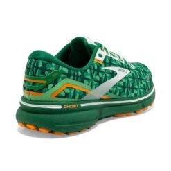 BROOKS Women's Ghost 15 Run Lucky - Green/White/Orange- Regular (B) -PeakStride Sports Sales 120380 371 H Ghost 15