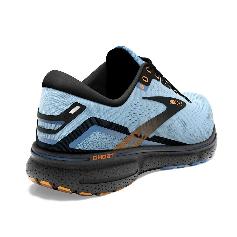 BROOKS Women's Ghost 15 Running Shoe- Light Blue/Black/Yellow - Regular (B) 3 BROOKS Women's Ghost 15 Running Shoe- Light Blue/Black/Yellow - Regular (B) - Image 3