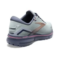 BROOKS Women's Ghost 15 Running Shoe - Spa Blue/Neo Pink/ Copper- Regular (B) -PeakStride Sports Sales 120380 492 H Ghost 15 1