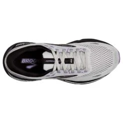 BROOKS Women's Adrenaline GTS 23 Running Shoe - Grey/Black/Purple- Regular (B) 12 BROOKS Women's Adrenaline GTS 23 Running Shoe - Grey/Black/Purple- Regular (B) -PeakStride Sports Sales 120381 039 O Adrenaline GTS 23 1