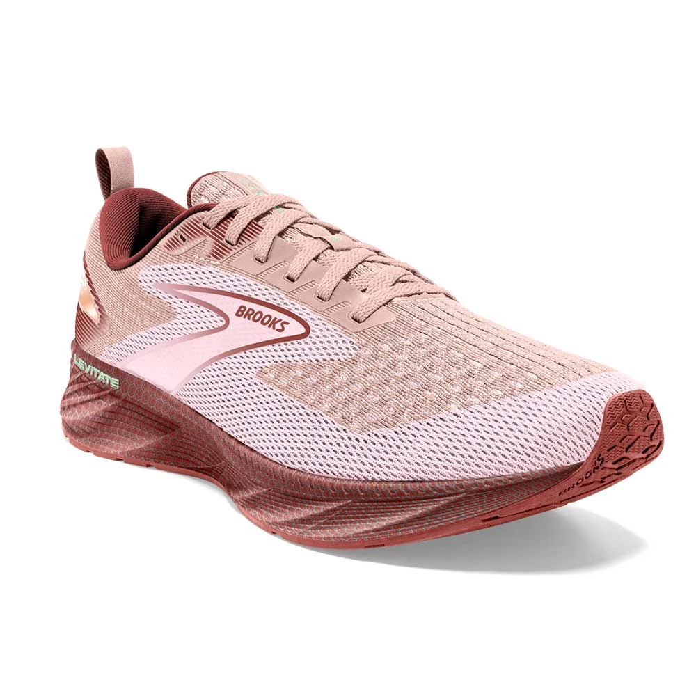 BROOKS Women's Levitate 6 Running Shoe - Peach Whip/Pink- Regular (B) 2 BROOKS Women's Levitate 6 Running Shoe - Peach Whip/Pink- Regular (B) - Image 2
