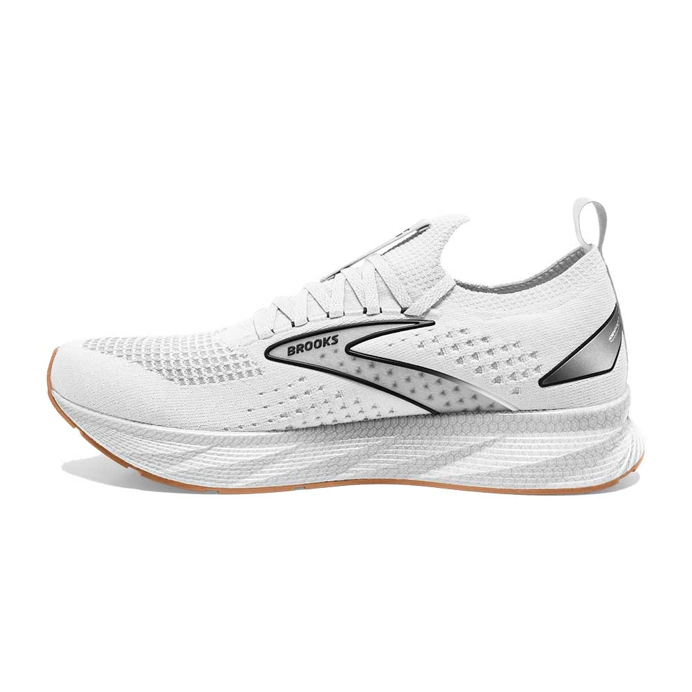BROOKS Women's Levitate StealthFit 6 Running Shoe- White/Bran- Regular (B) 4 BROOKS Women's Levitate StealthFit 6 Running Shoe- White/Bran- Regular (B) - Image 4