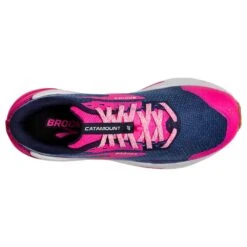 BROOKS Women's Catamount 2 Trail Running Shoe- Peacoat/Pink/Biscuit- Regular (B) -PeakStride Sports Sales 120388 425 O Catamount 2