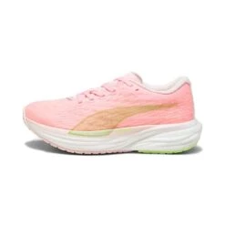 Puma Women's Deviate Nitro 2 Running Shoe - Koral Ice/Speed Green- Regular (B) -PeakStride Sports Sales 2 000000012684