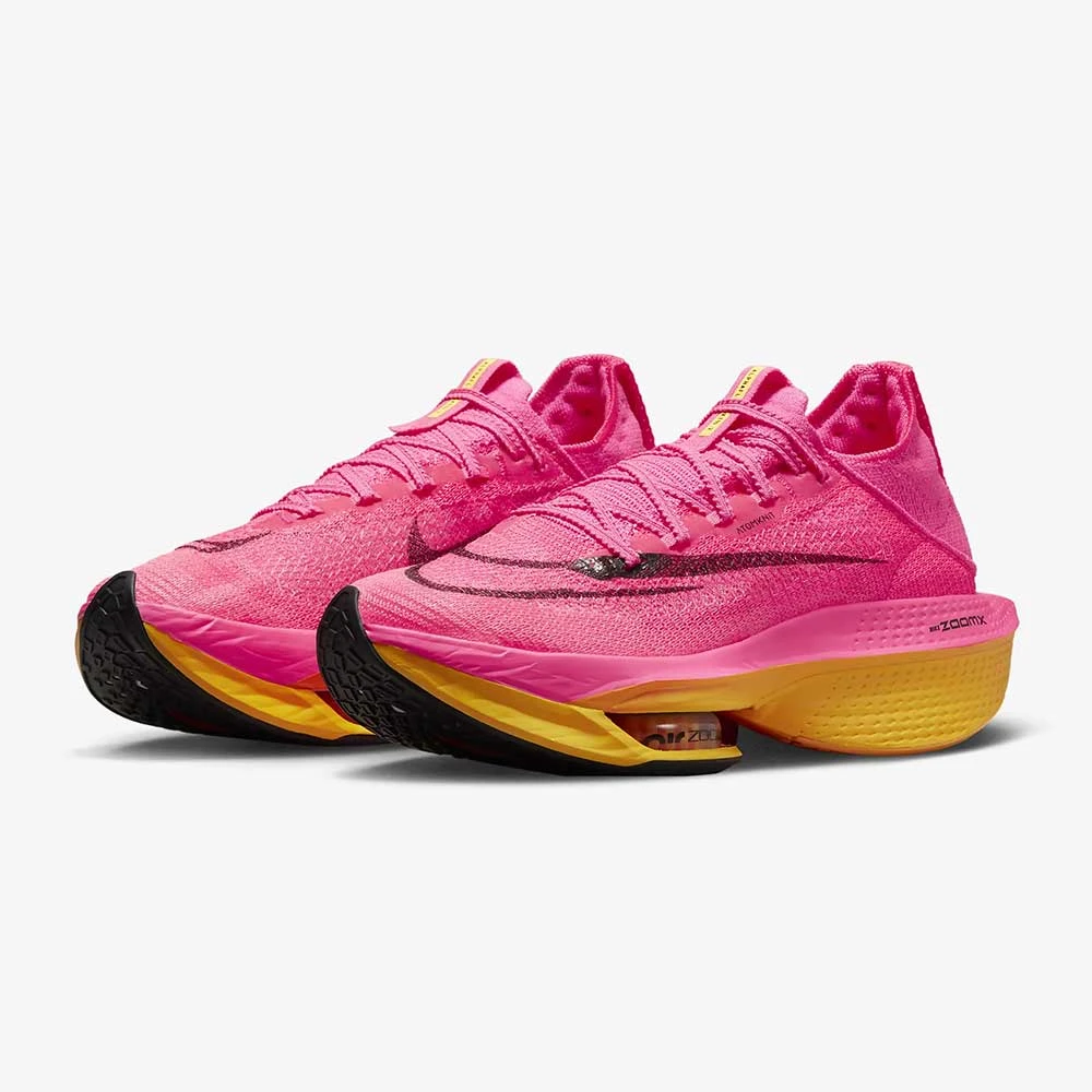 Women's Nike Alphafly 2 Running Shoe - Hyper Pink/Black/Laser Orange- Regular (B) 2 Women's Nike Alphafly 2 Running Shoe - Hyper Pink/Black/Laser Orange- Regular (B) - Image 2