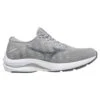 Mizuno Women's Wave Rider 25 Waveknit Running Shoe- Harbor Mist/Silver- Regular (B)