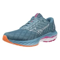 Mizuno Women's Wave Inspire 19 Running Shoe- Provincial Blue/White- Regular (B) 8 Mizuno Women's Wave Inspire 19 Running Shoe- Provincial Blue/White- Regular (B) -PeakStride Sports Sales 411398 5B00 07