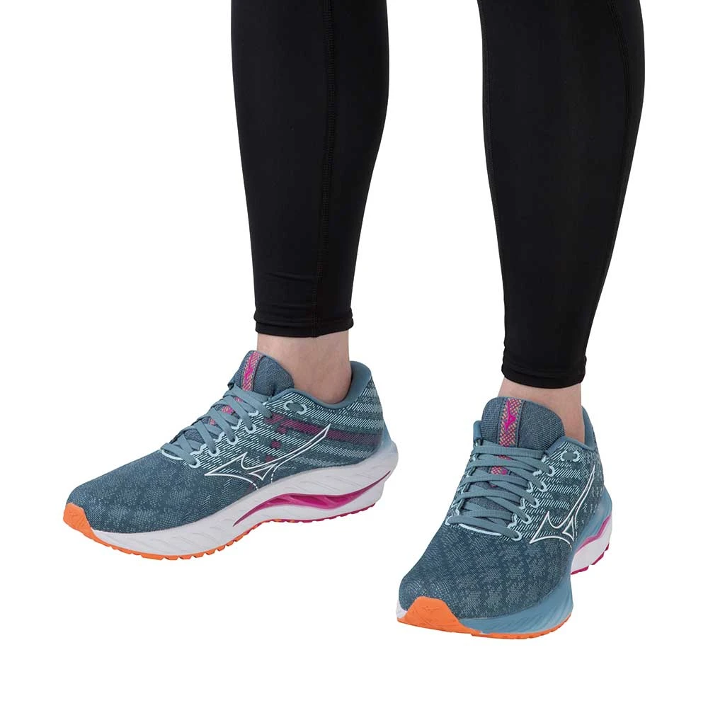 Mizuno Women's Wave Inspire 19 Running Shoe- Provincial Blue/White- Regular (B) 6 Mizuno Women's Wave Inspire 19 Running Shoe- Provincial Blue/White- Regular (B) - Image 6