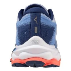 Mizuno Women's Wave Sky 7 Running Shoe - Blue Heron/Silver - Regular (B) -PeakStride Sports Sales 411413 6Q73 05