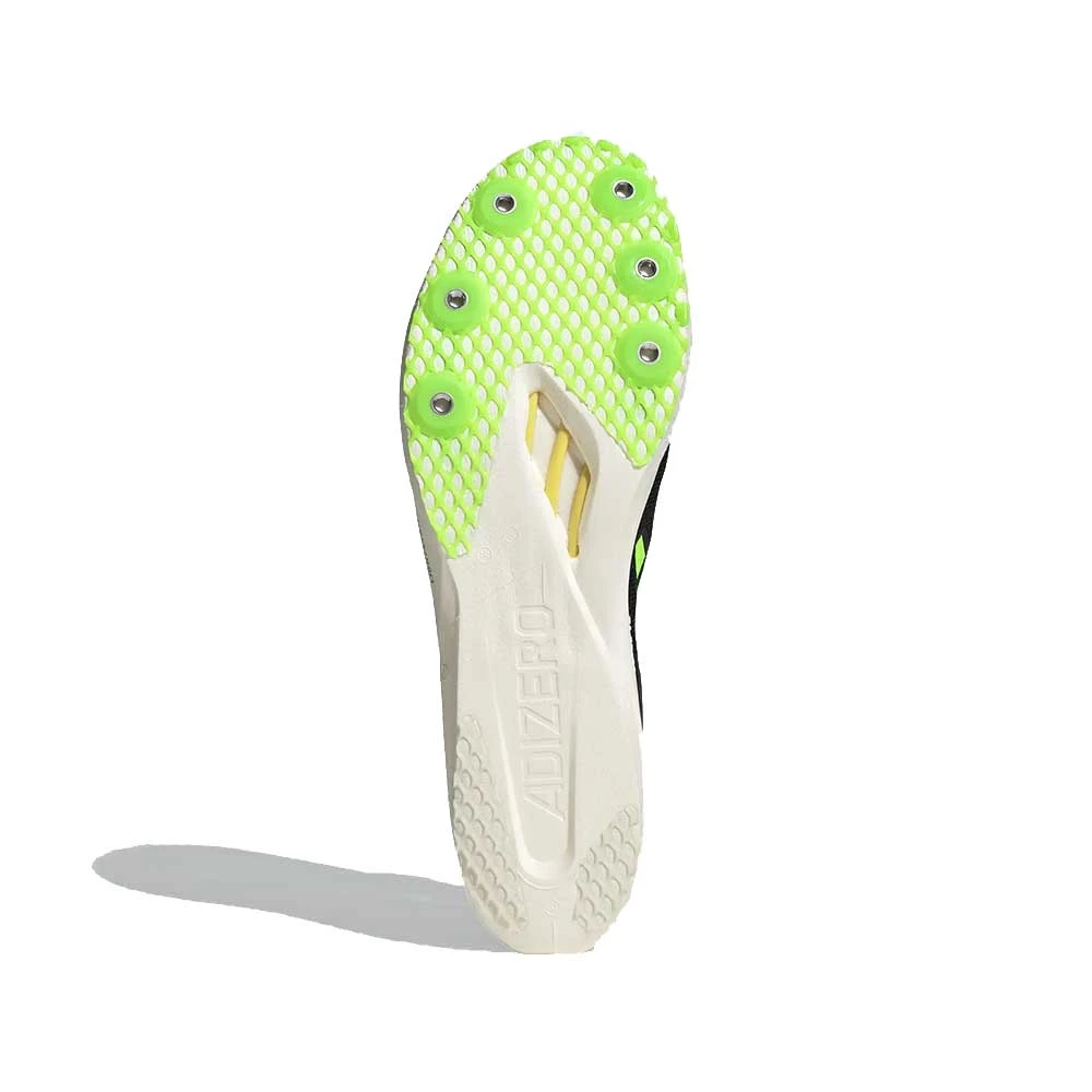 ADIDAS Unisex AdiZERO Avanti TYO Track Spike - Core Black/Beam Yellow/Solar Green 5 ADIDAS Unisex AdiZERO Avanti TYO Track Spike - Core Black/Beam Yellow/Solar Green - Image 5