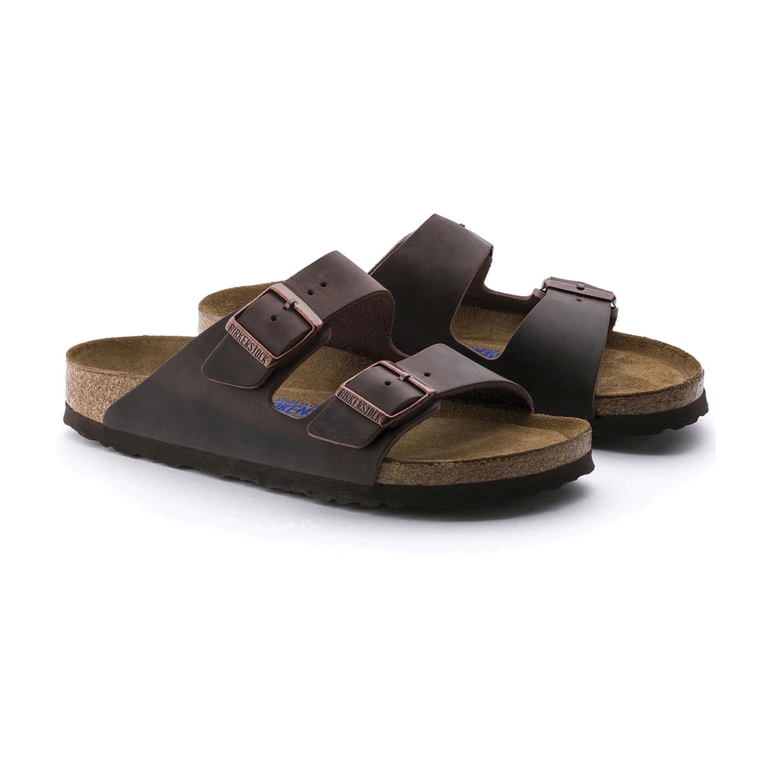 Birkenstock Arizona Soft Footbed Habana Dark Brown Oiled Leather Sandal- Regular/Wide 2 Birkenstock Arizona Soft Footbed Habana Dark Brown Oiled Leather Sandal- Regular/Wide - Image 2