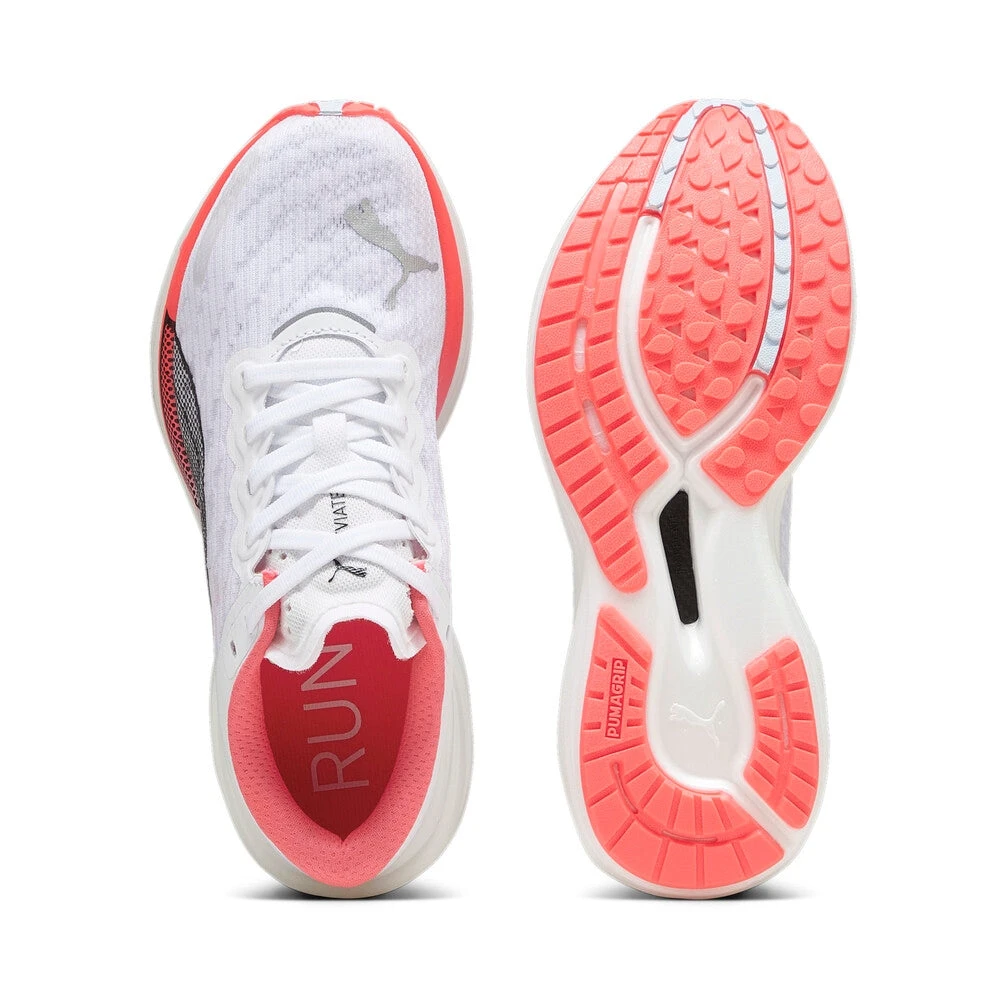 Women's Deviate Nitro 2 Running Shoe - Puma White/Fire Orchid/Icy Blue- Regular (B) 4 Women's Deviate Nitro 2 Running Shoe - Puma White/Fire Orchid/Icy Blue- Regular (B) - Image 4
