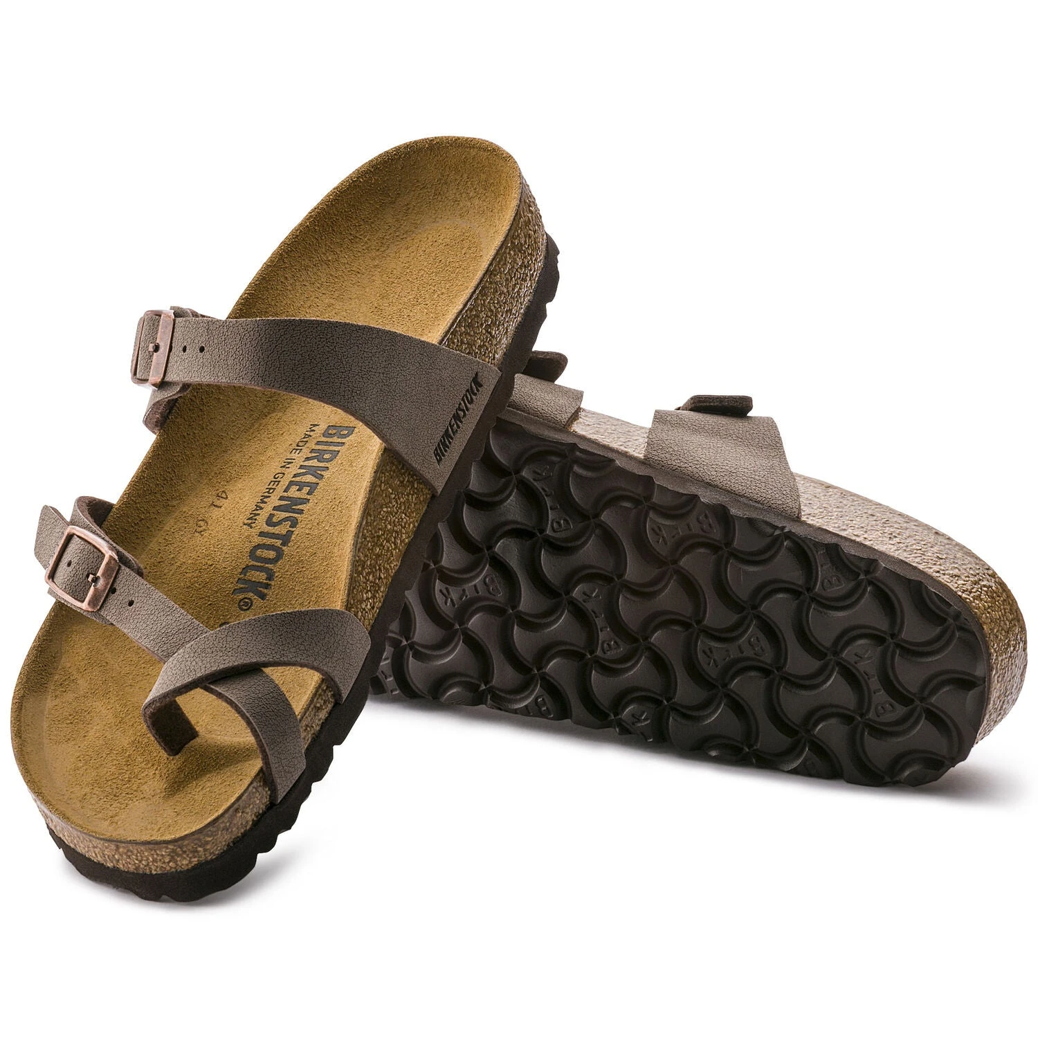 Birkenstock Mayari Suede Mocha Birko-Flor® Nubuck Sandal- Regular/Wide 4 Birkenstock Mayari Suede Mocha Birko-Flor® Nubuck Sandal- Regular/Wide - Image 4