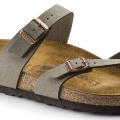 Birkenstock Mayari Cork Stone Birko-Flor Nubuck Sandal- Regular/Wide -PeakStride Sports Sales 71071 detail 1