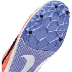 Nike Unisex Zoom Rival D 10 Track Spike - Bright Mango/Blackened Blue/Purple Pulse-Regular (D) -PeakStride Sports Sales 907566 800 PHSUD001 2000