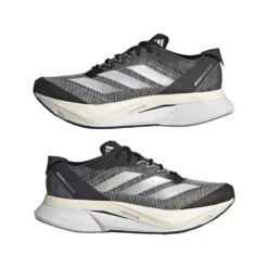 ADIDAS Women's Adizero Boston 12 Running Shoes - Core Black/Cloud White/Carbon - Regular (B) -PeakStride Sports Sales ADIZERO BOSTON 12 W Black HQ2171 09 standard