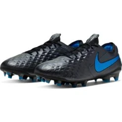 Nike Legend 8 Elite FG Soccer Boots - Black/Black/Blue Hero -PeakStride Sports Sales AT5293 004 PHCFH001 JPG HEI 875 WID 875