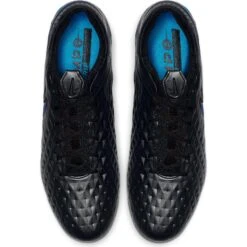 Nike Legend 8 Elite FG Soccer Boots - Black/Black/Blue Hero -PeakStride Sports Sales AT5293 004 PHCTH001 JPG HEI 875 WID 875