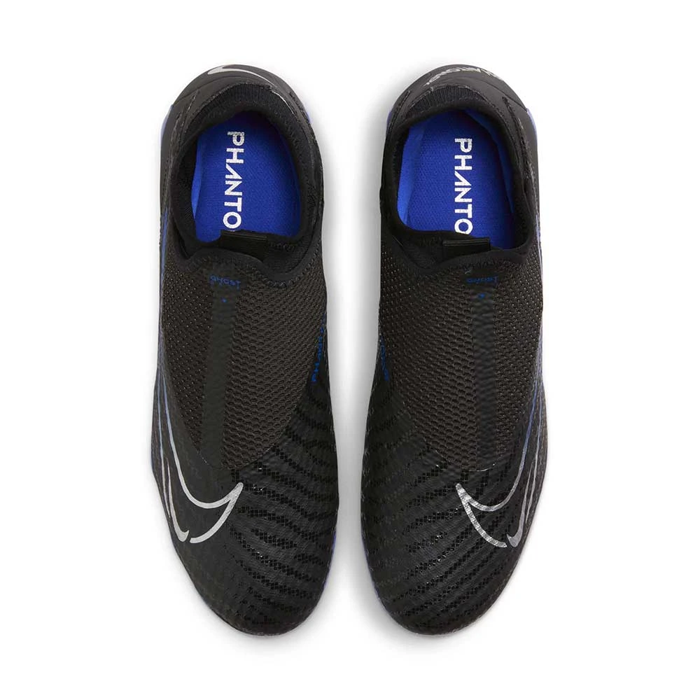 Nike Phantom GX Academy Dynamic Fit MG Soccer Cleat - Black/Chrome-Hyper Royal- Regular (D) 4 Nike Phantom GX Academy Dynamic Fit MG Soccer Cleat - Black/Chrome-Hyper Royal- Regular (D) - Image 4
