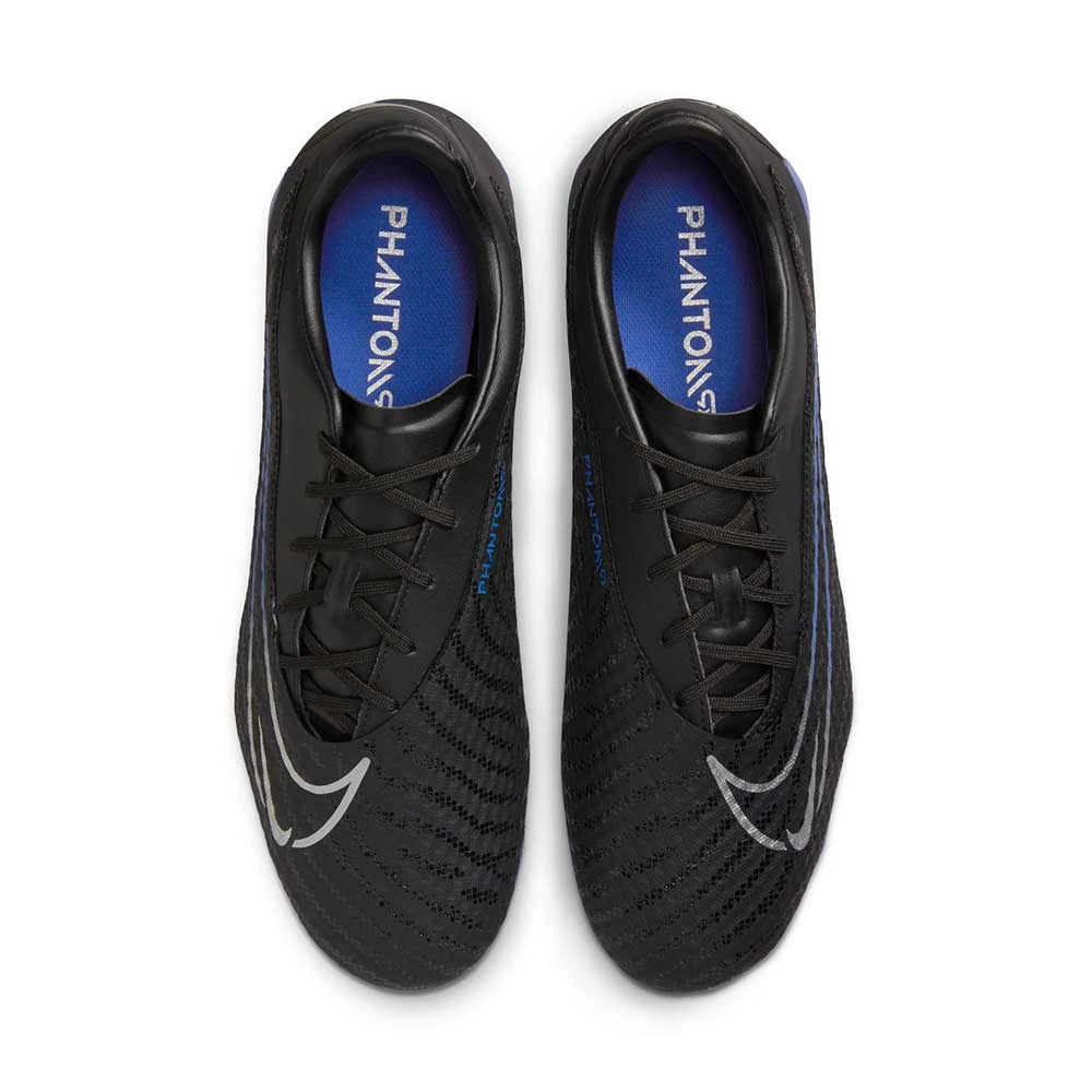 Nike Phantom GX Academy MG Soccer Cleat - Black/Chrome-Hyper Royal- Regular (D) 4 Nike Phantom GX Academy MG Soccer Cleat - Black/Chrome-Hyper Royal- Regular (D) - Image 4