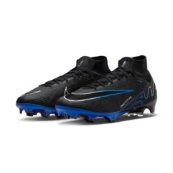 Nike Zoom Mercurial Superfly 9 Elite FG Soccer Cleat - Black/Chrome-Hyper Royal- Regular (D) -PeakStride Sports Sales AURORA DJ4977 040 PHCFH001 2000