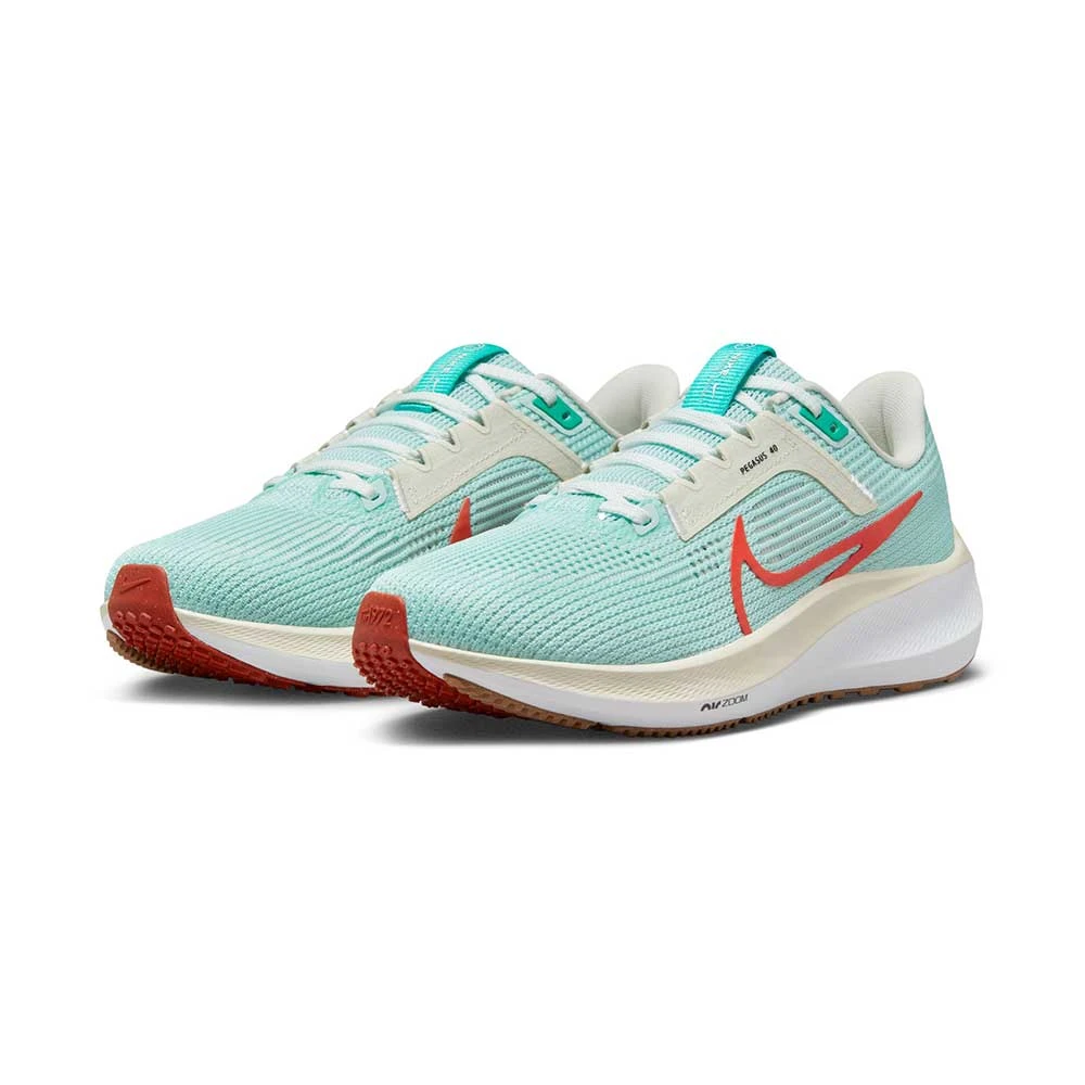 Women's Nike Air Zoom Pegasus 40 Running Shoe - Jade Ice/Picante Red-White-Sea Glass- Regular (B) 2 Women's Nike Air Zoom Pegasus 40 Running Shoe - Jade Ice/Picante Red-White-Sea Glass- Regular (B) - Image 2