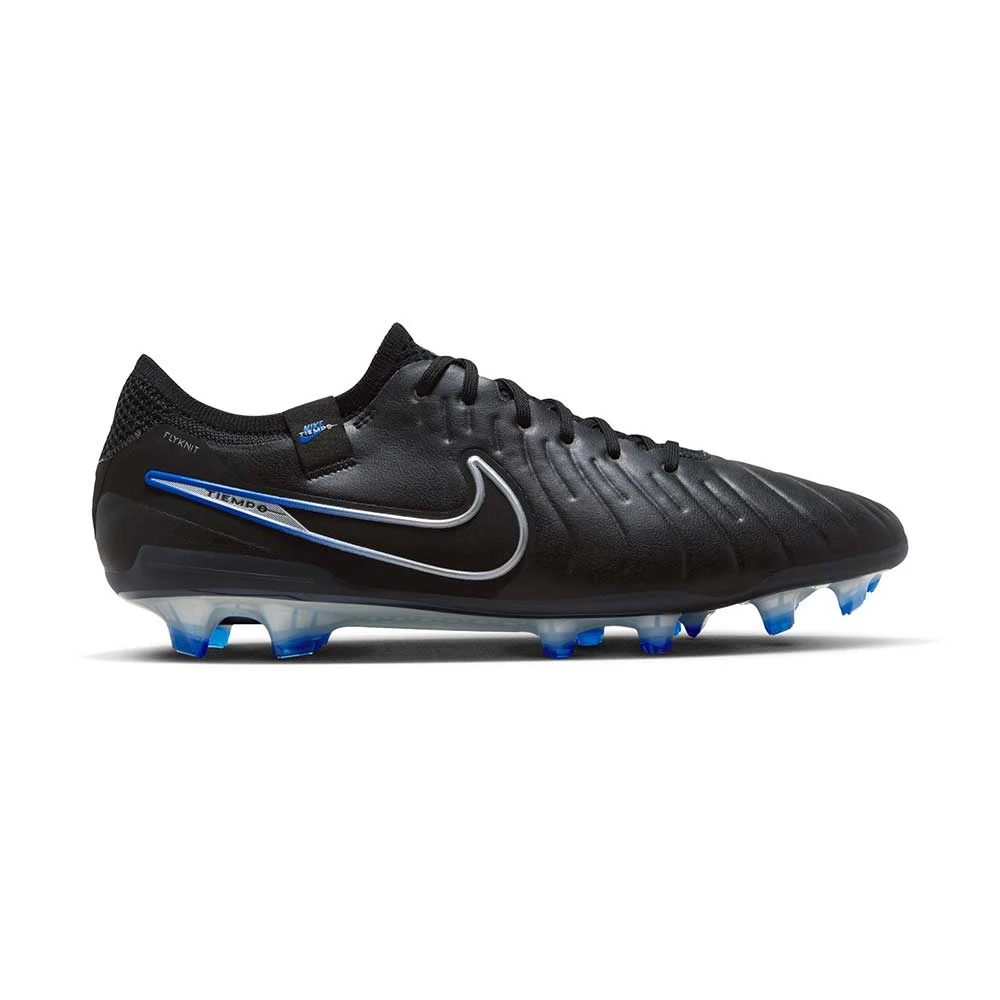 Nike Tiempo Legend 10 Elite FG Soccer Cleat - Black/Chrome-Hyper Blue- Regular (D) 1 Nike Tiempo Legend 10 Elite FG Soccer Cleat - Black/Chrome-Hyper Blue- Regular (D)