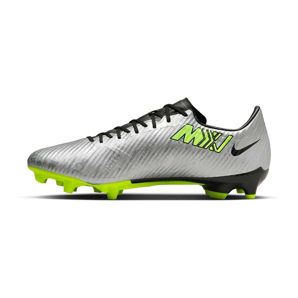 Unisex Nike Zoom Mercurial Vapor 15 Academy XXV MG Soccer Cleats - Metallic Silver/Volt - Regular (D) 2 Unisex Nike Zoom Mercurial Vapor 15 Academy XXV MG Soccer Cleats - Metallic Silver/Volt - Regular (D) - Image 2