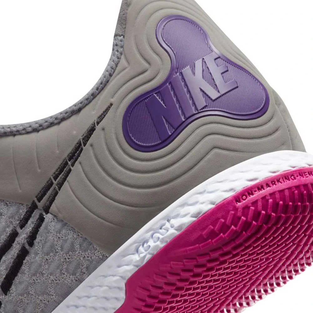 Unisex Nike React Gato IC Soccer Shoe- Lt Smoke Grey/Black 8 Unisex Nike React Gato IC Soccer Shoe- Lt Smoke Grey/Black - Image 8