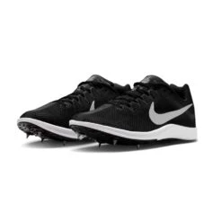 Unisex Nike Zoom Rival Track And Field Distance Spikes - Black/Metallic Silver/Lt Smoke - Regular (D) -PeakStride Sports Sales DC8725 001 PHCFH001 1