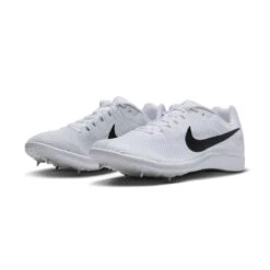 Unisex Nike Zoom Rival Track And Field Distance Spikes - White/Black/Metallic Silver - Regular (D) -PeakStride Sports Sales DC8725 100 PHCFH001 1