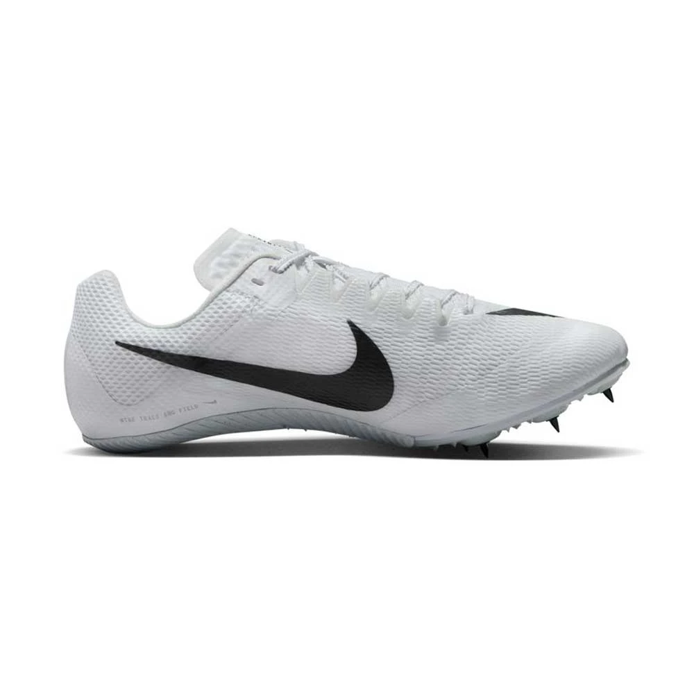 Unisex Nike Zoom Rival Sprint Spike- White/Black/Metallic Silver- Regular (D) 1 Unisex Nike Zoom Rival Sprint Spike- White/Black/Metallic Silver- Regular (D)