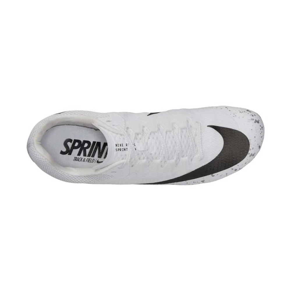 Unisex Nike Zoom Rival Sprint Spike- White/Black/Metallic Silver- Regular (D) 5 Unisex Nike Zoom Rival Sprint Spike- White/Black/Metallic Silver- Regular (D) - Image 5