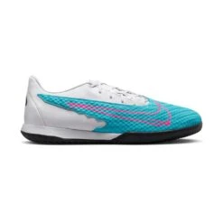 Nike Unisex Phantom GX Academy IC/Court Soccer Shoe - Baltic Blue/Pink Blast/White - Regular (D)