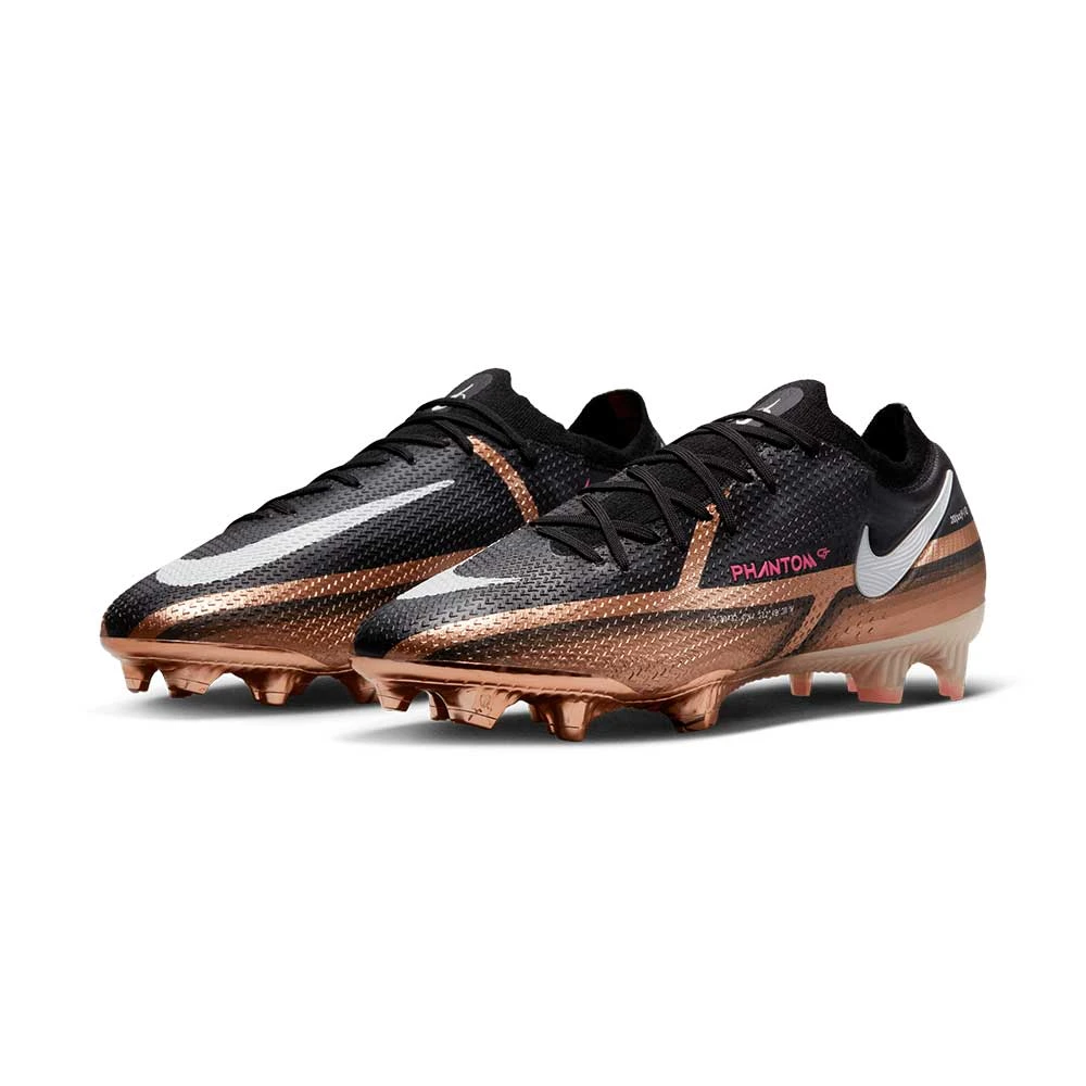 Nike Unisex Phantom GT2 Elite FG Soccer Shoe - Metallic Copper - Regular (D) 3 Nike Unisex Phantom GT2 Elite FG Soccer Shoe - Metallic Copper - Regular (D) - Image 3