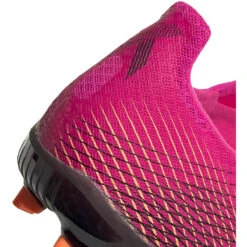 ADIDAS Unisex X Ghosted .2 FG Soccer Shoes - Shock Pink/Core Black/Screaming Orange -PeakStride Sports Sales FW6959 04