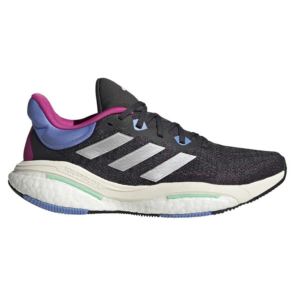 ADIDAS Women Solar Glide 6 Running Shoe - Carbon/Silver Met/Blue Fusion - Regular (B) 1 ADIDAS Women Solar Glide 6 Running Shoe - Carbon/Silver Met/Blue Fusion - Regular (B)