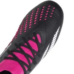 ADIDAS Unisex Predator Accuracy 2 FG Soccer Shoe - Core Black/Ftwr White/Team Shock Pink 2 - Regular (D) -PeakStride Sports Sales GW4586 01