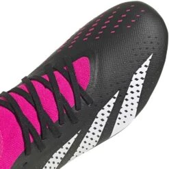 ADIDAS Unisex Predator Accuracy .3 FG Soccer Shoe - Core Black/Ftwr White/Team Shock Pink 2 - Regular (D) -PeakStride Sports Sales GW4589 03