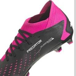 ADIDAS Unisex Predator Accuracy .3 FG Soccer Shoe - Core Black/Ftwr White/Team Shock Pink 2 - Regular (D) -PeakStride Sports Sales GW4589 04