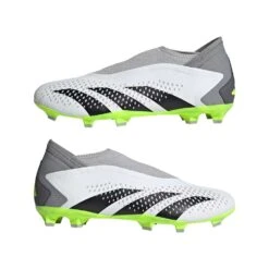 ADIDAS Unisex Predator Accuracy .3 Laceless FG - Cloud White/ Core Black / Lucid Lemon- Regular (D) 12 ADIDAS Unisex Predator Accuracy .3 Laceless FG - Cloud White/ Core Black / Lucid Lemon- Regular (D) -PeakStride Sports Sales GZ0021 09 standard
