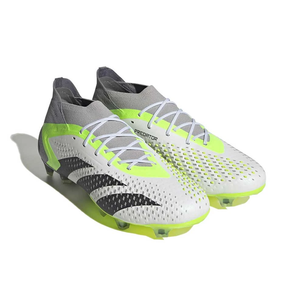 Unisex Adidas Predator Accuracy.1 FG Soccer Shoes - Ftwwht,Cblack,Luclem - Regular (D) 2 Unisex Adidas Predator Accuracy.1 FG Soccer Shoes - Ftwwht,Cblack,Luclem - Regular (D) - Image 2