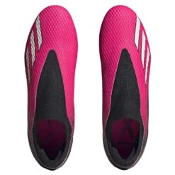 ADIDAS Unisex X Speedportal.3 LL FG Soccer Shoe - Team Shock Pink 2/Zero Metalic/Core Black - Regular (D) -PeakStride Sports Sales GZ5065