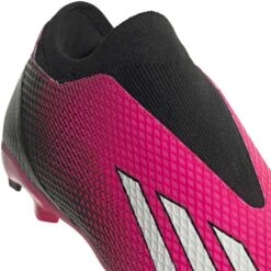 ADIDAS Unisex X Speedportal.3 LL FG Soccer Shoe - Team Shock Pink 2/Zero Metalic/Core Black - Regular (D) -PeakStride Sports Sales GZ5065 03