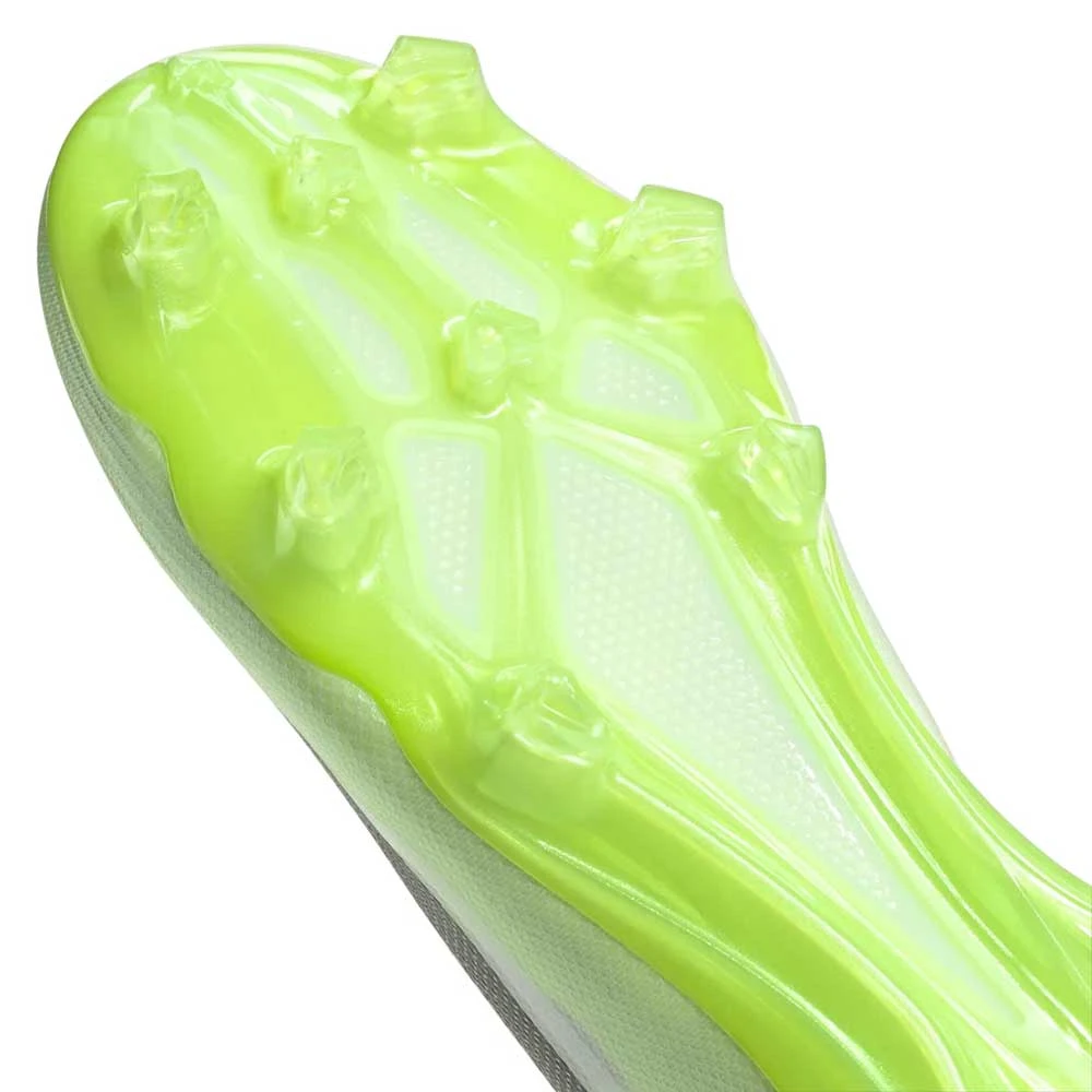 Unisex Adidas X CRAZYFAST.1 FG Soccer Shoe - Cloud White/ Core Black/ Lucid Lemon - Regular (D) 7 Unisex Adidas X CRAZYFAST.1 FG Soccer Shoe - Cloud White/ Core Black/ Lucid Lemon - Regular (D) - Image 7